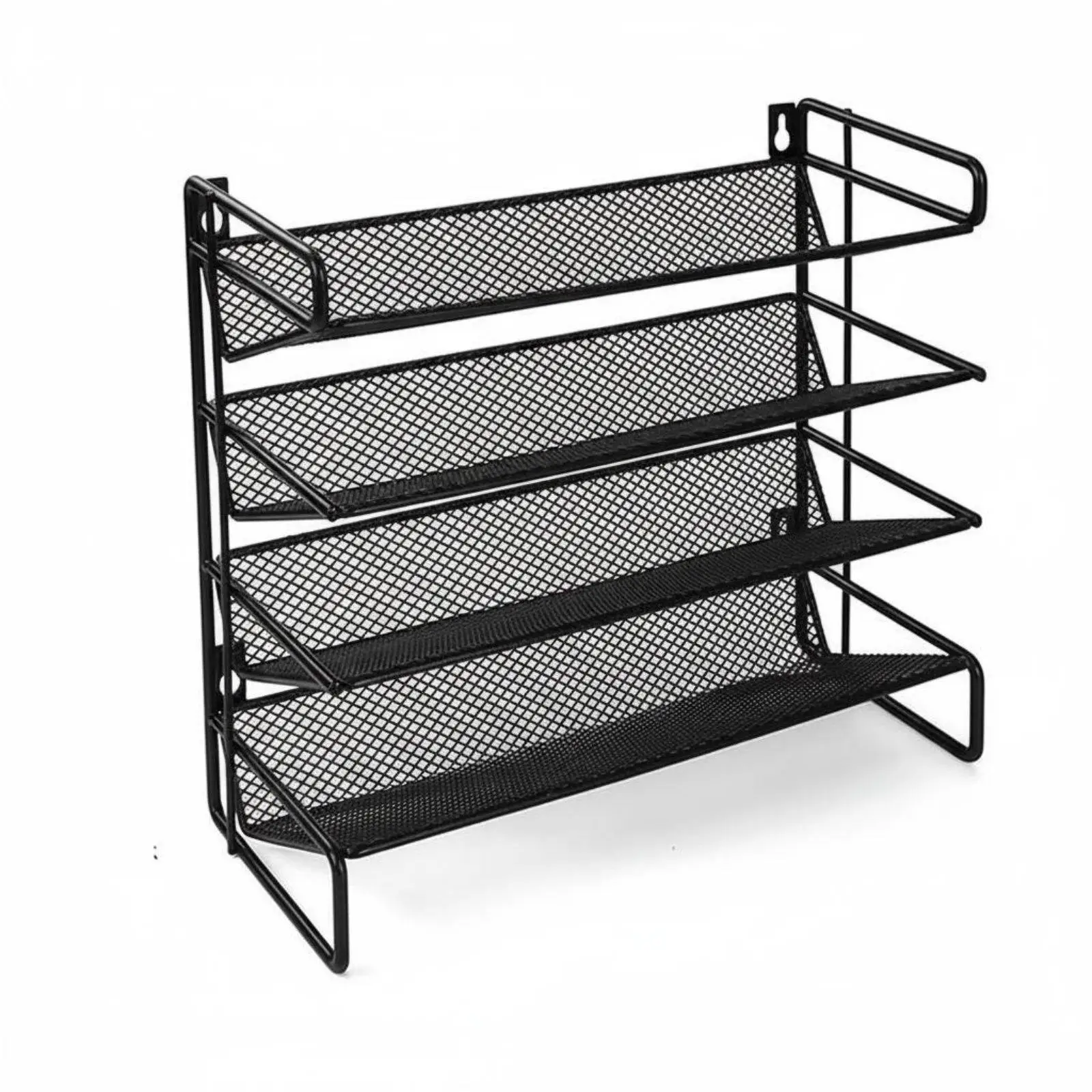 Wall Mount Shelf Kitchen Spice Storage Rack for Condiment Jars Organizer Space Saving Design