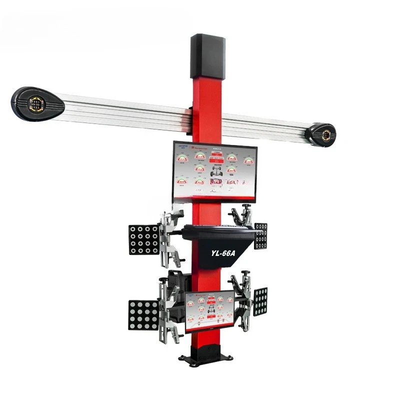 Automobile 3D four-wheel aligner equipment four-column Jizo large scissor lift tire store
