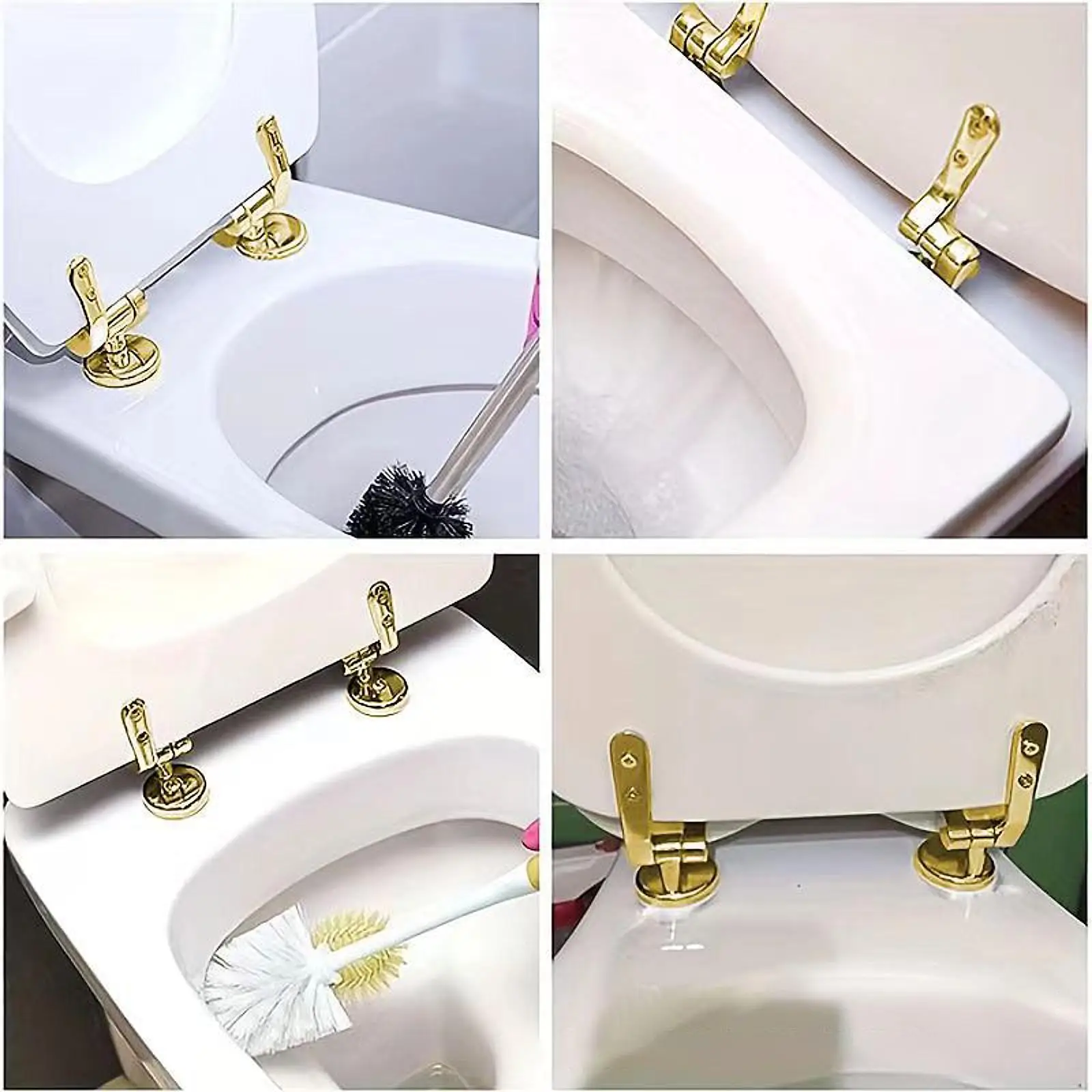 

Toilet Seat Lid Hinges Accessories Fixing Bracket for Home Hotels Bathrooms