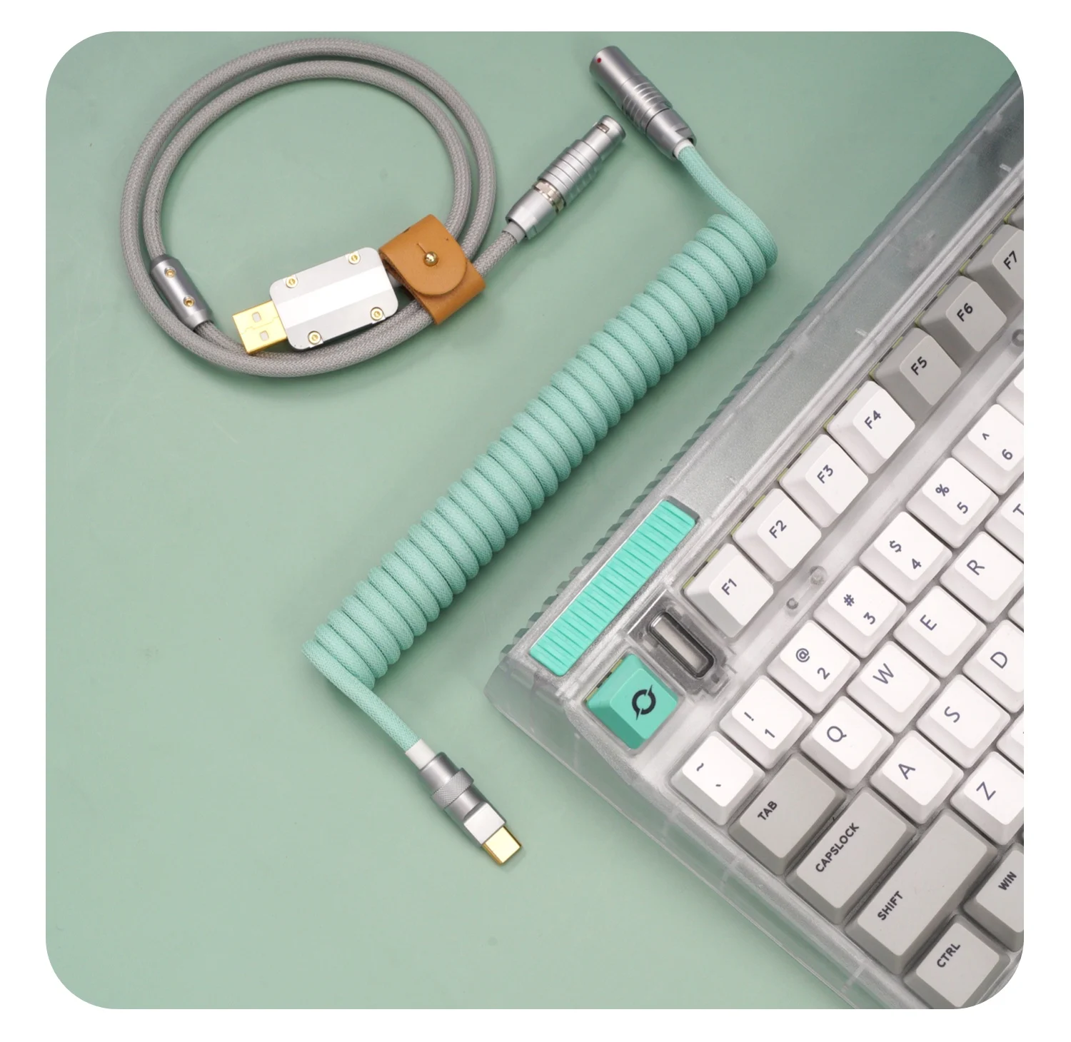 GeekBable kabel keycap kabel data keyboard mekanis komputer kustom buatan tangan