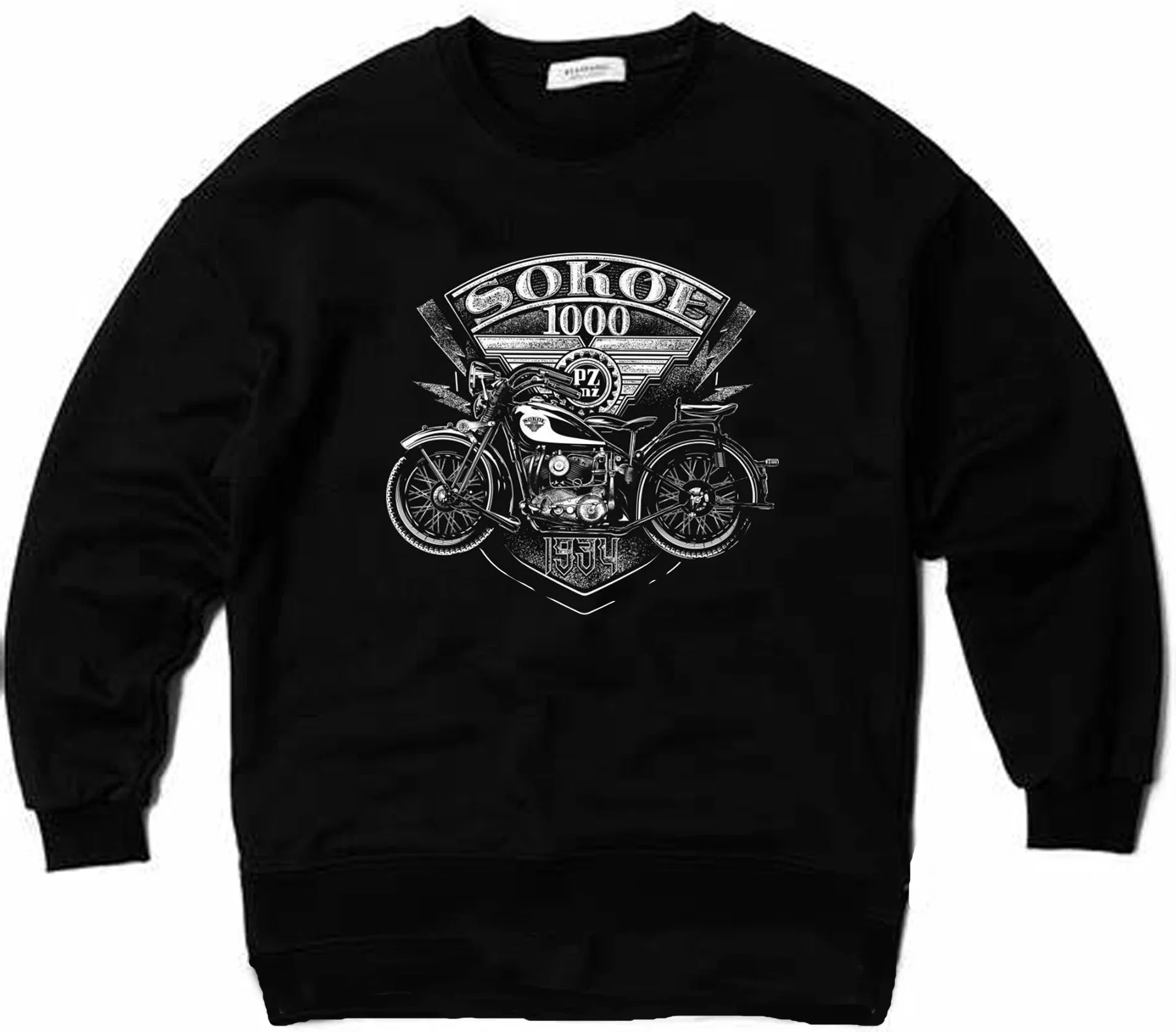 Sokół 1000 | Polish Heavy Military Motorcycle Pullover Hoodie New 100% Cotton Comfortable Casual Mens Sweatshirt Streetwear