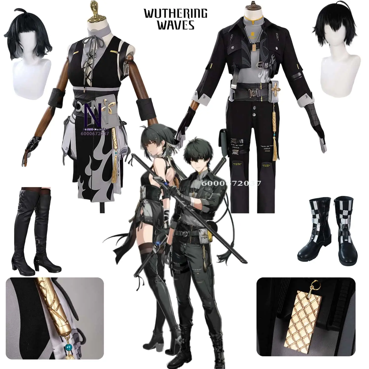 

Game Wuthering Waves Cosplay Costume Anime Rover Role Play High Quality Clothes for Men Women Comic Con Halloween Party Suits