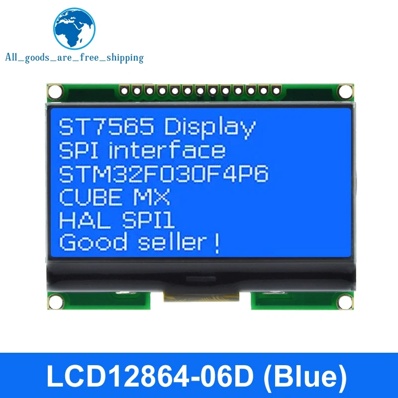 Imagem -05 - Módulo Lcd Tzt com Fonte Chinesa Tela de Matriz de Pontos Interface Spi Cog Lcd12864 1286406d 12864