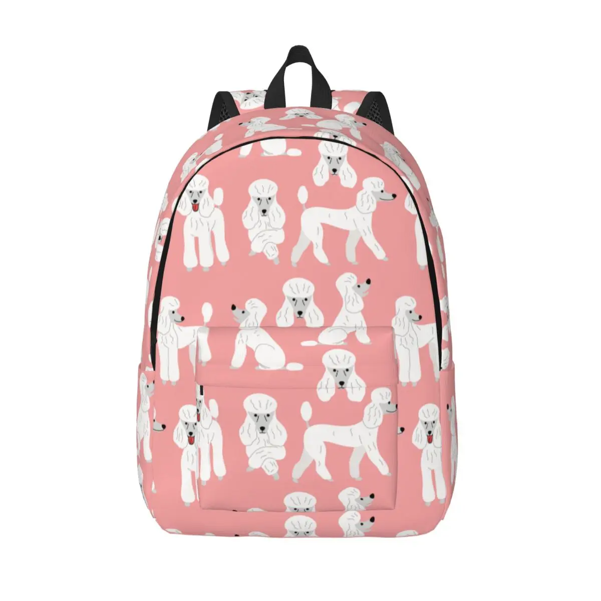 

Рюкзак с пуделем для мальчиков и девочек, детский школьный рюкзак, подарок для любителей животных, собак, холст, рюкзак для дошкольников, сумка для начальной школы, уличная сумка