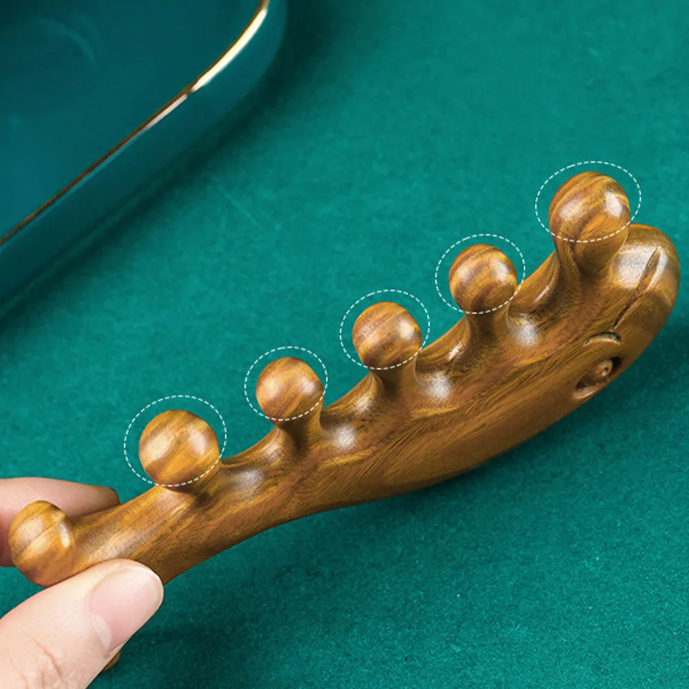 Wood Comb Wide Tooth Scalp Massage Hair Pick Detangler Comfortable Ergonomic Design Portable for Curly Straight Hair Women Men