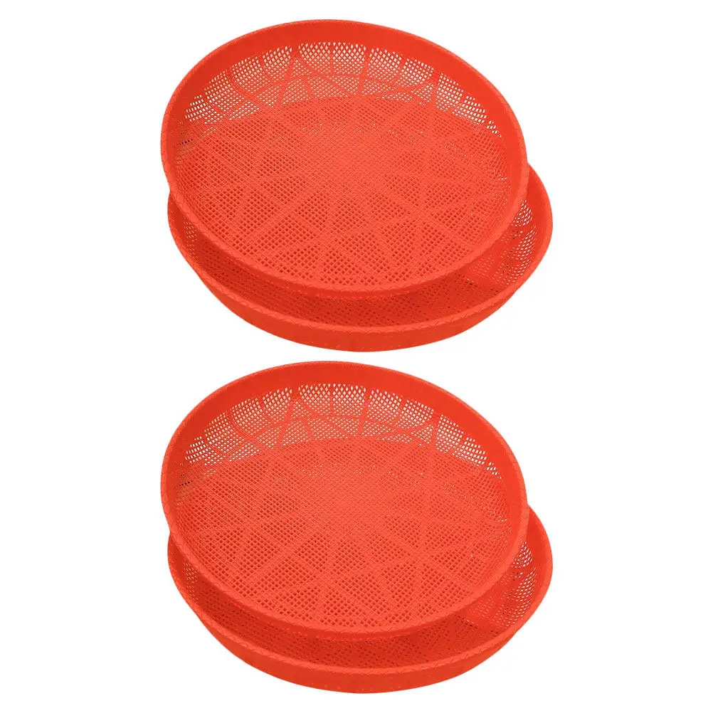 

Пластиковое сито для просеивания и сушки зерна с традиционной бамбуковой текстурой плетения, большой диаметр, компактный дизайн, для фермерского дома