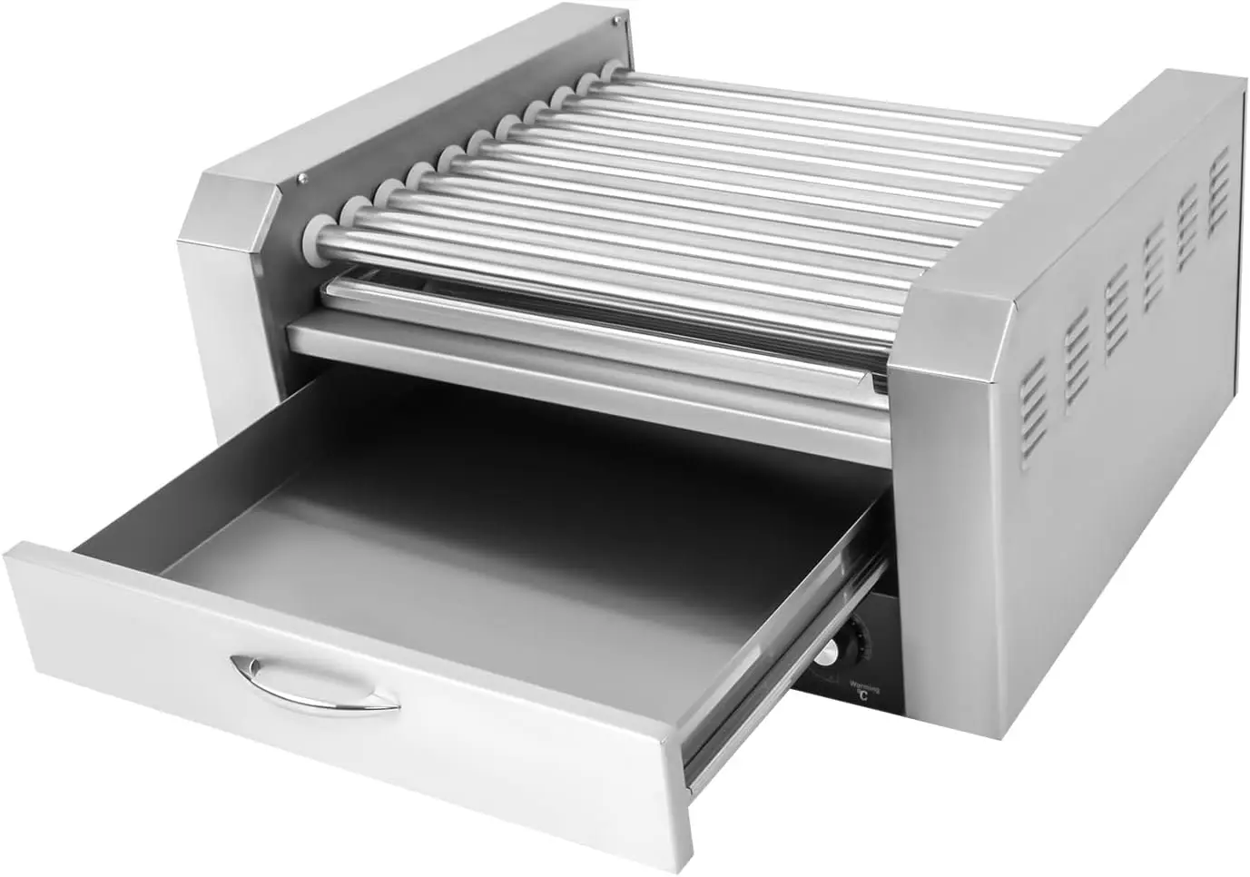 Hot Dog Grill Machine, Commercial Electric Hot Dog Roller Sausage Machine Hot-Dog 11 Roller Grill Cooker Machine