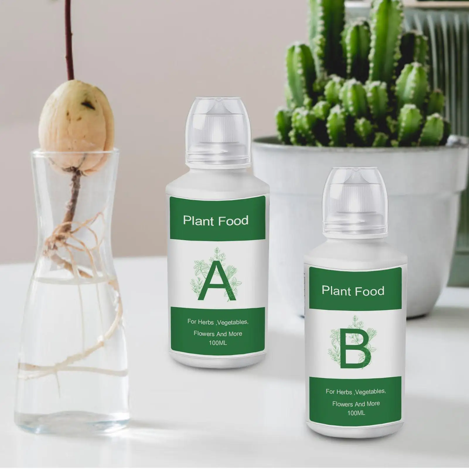 Fertilizante líquido para alimentos y plantas, nutrientes hidropónicos para sistema de cultivo interior, solución de refuerzo para flores, hierbas y verduras de jardín