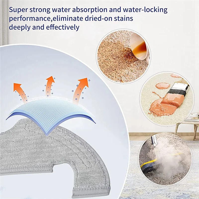 Accessory Set Compatible for D10 Plus Robot Vacuum Cleaner, Main Brushes ,Filters, Wipes Side Brushes