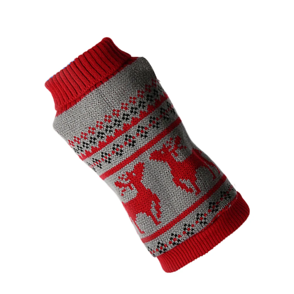 

Sweater Pet Clothes Multicolor Dog Warmer Sweaters for Small Dogs Party Holiday