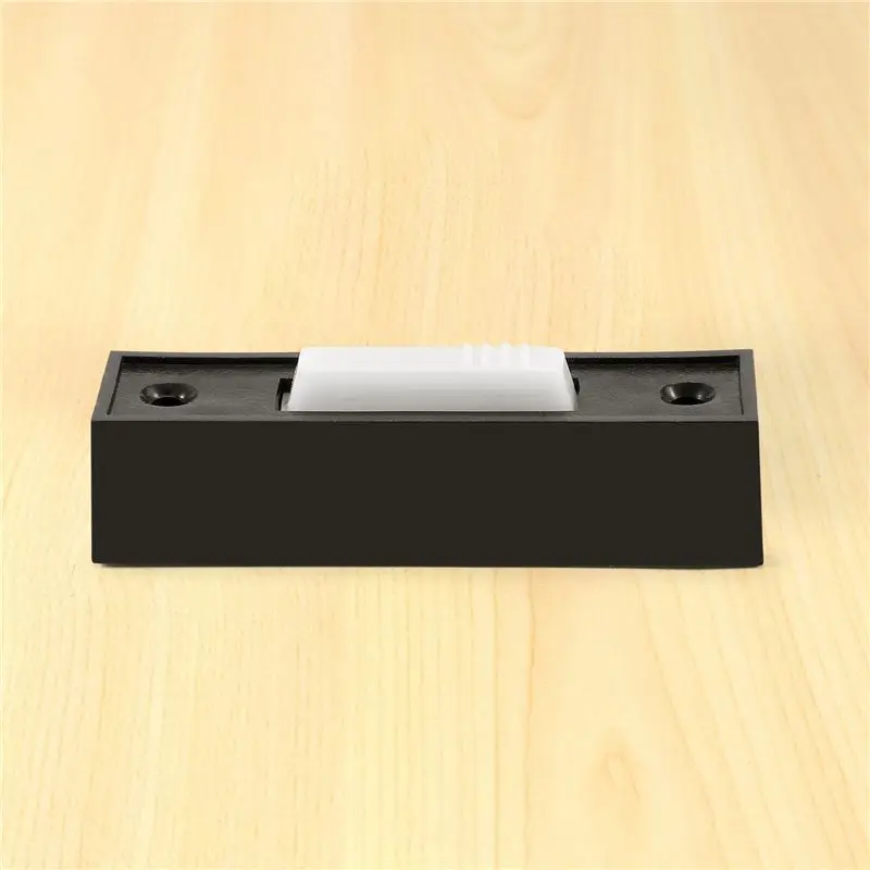 AEE3-Universal Garage Door Opener Switch 41A4166 Lighted Wall Mounted Push Button Black Finish With White Center