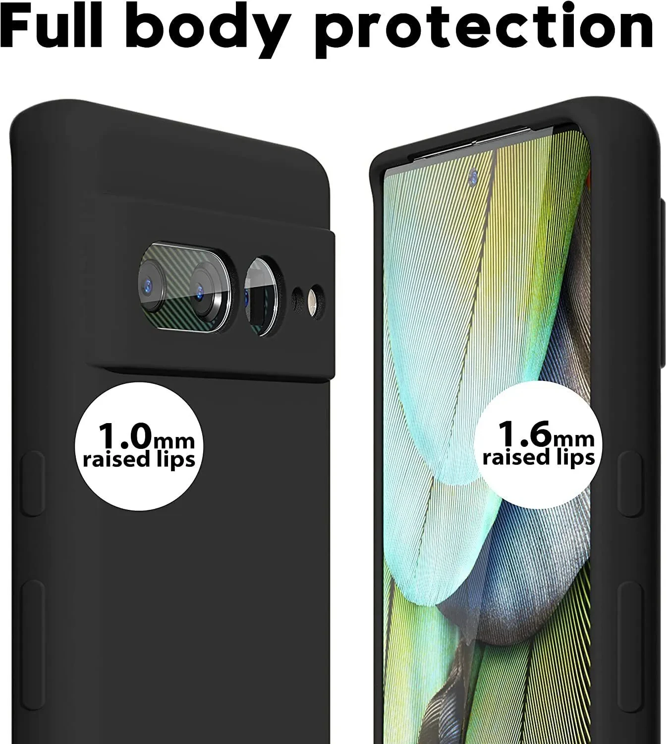 For Google Pixel 7A Case Pixel 8 Pro 7A 7 Cover Liquid Silicone TPU Soft Solid Color For Google Pixel 8 Shockproof Back Cases