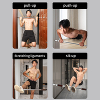 Adjustable Telescopic Doorway Pull Up Bar Non-Slip Chin-Up Fitness Equipment Home Gym Strength Training Heavy Duty For Men Women
