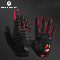 ROCKBROS Windproof Cycling Gloves Touch Screen Riding MTB Bike Bicycle Gloves Thermal Warm Motorcycle Winter Autumn Bike Gloves