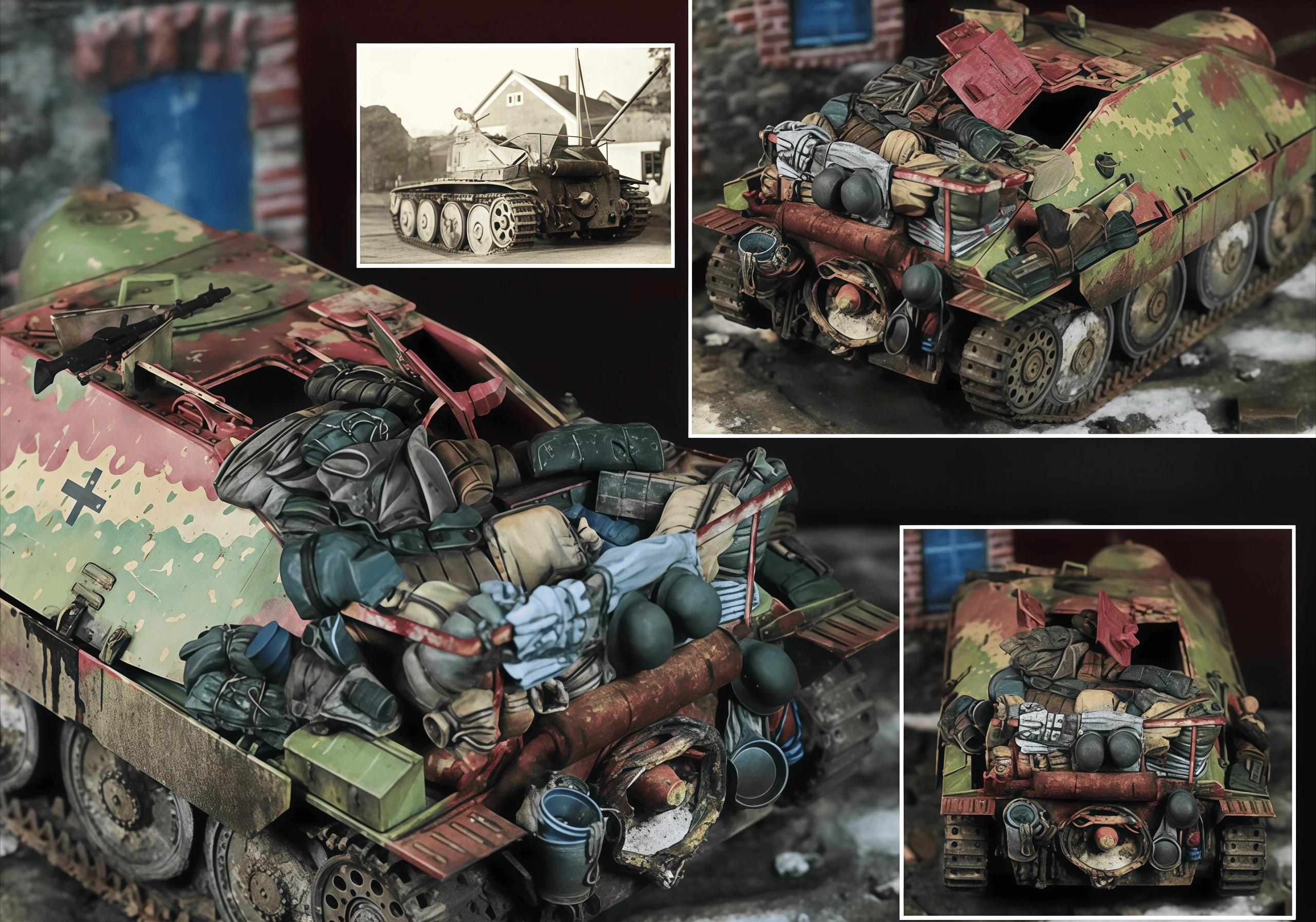 

1:35 комплект модели из смолы GK, обернутый вокруг разрушителя танка охотника, неокрашенный, необходимо собранно