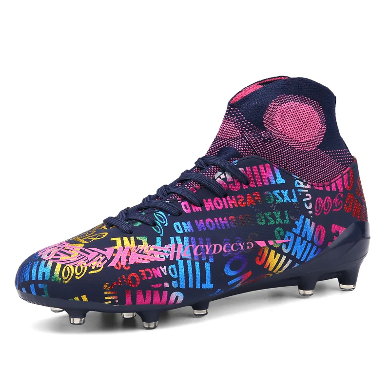 

2025 Football Shoes Men Soccer Shoes Society Professional Soccer Cleats Adult Fast Turf Training Football Shoes Outdoor Futsal F