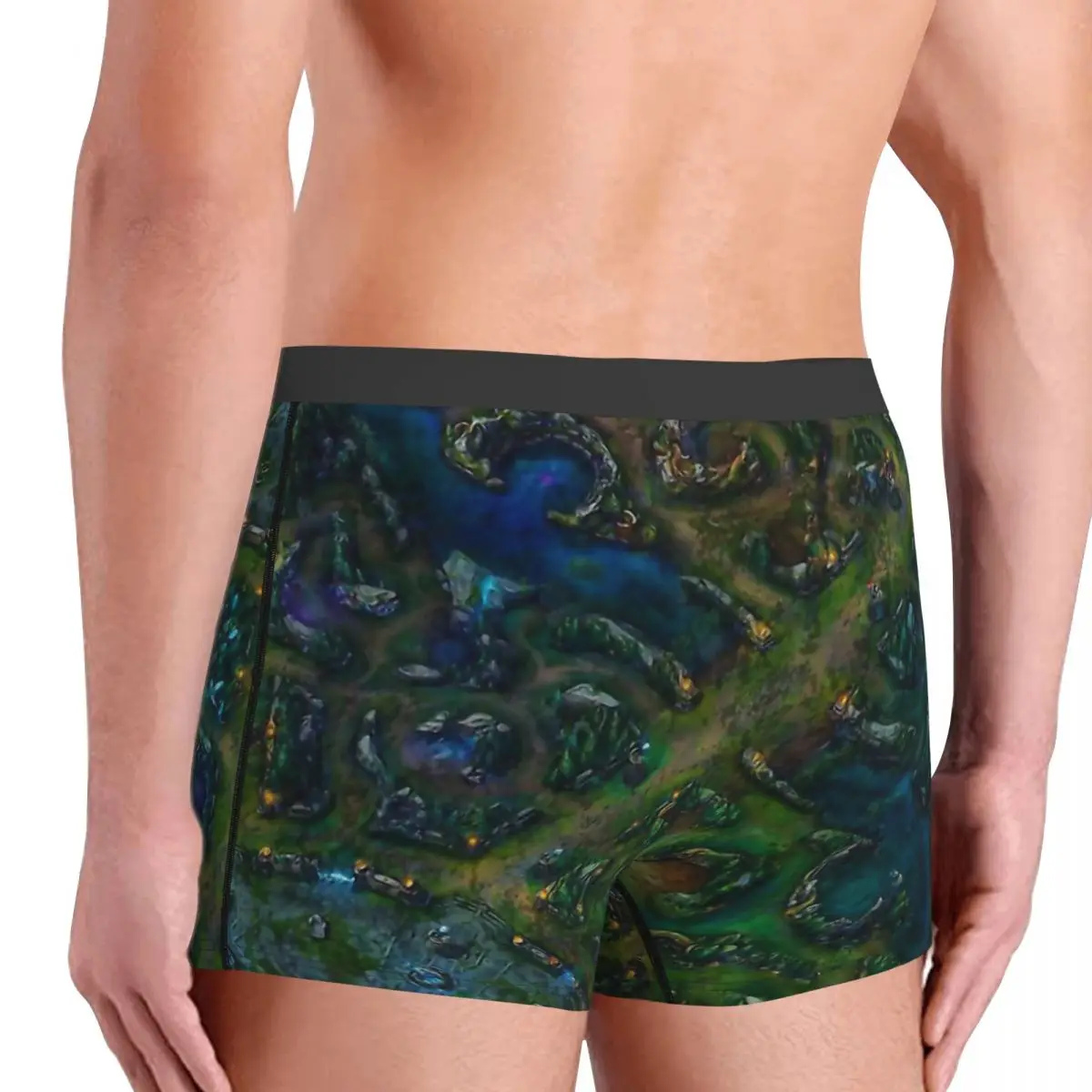 League Of Legends Game Map Underpants Breathbale Panties Man Underwear Comfortable Shorts Boxer Briefs