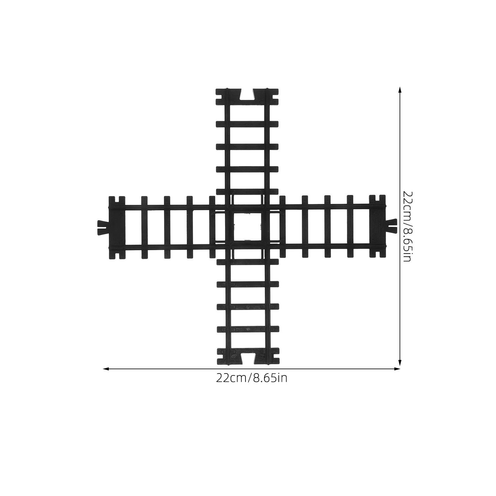 Simulated High-Speed Train Track Realistic Diy Set Plastic Tracks For Sand Table Decor Micro Landscape Railroad Layout