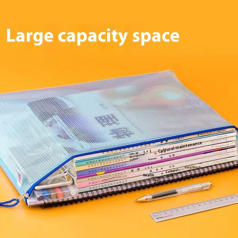 5 шт., сетчатые сумки на молнии для документов