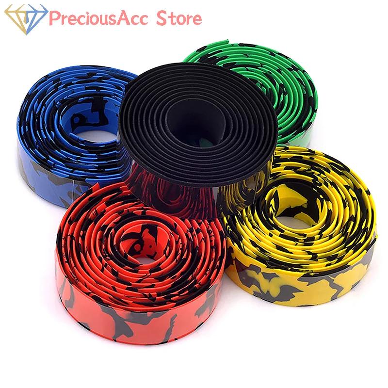 

2PCS Cycling Mountain Bike Handle Belt Reflective Wrap Road Bike Belt With Bar Plugs EVA Bicycle Handlebar Tape