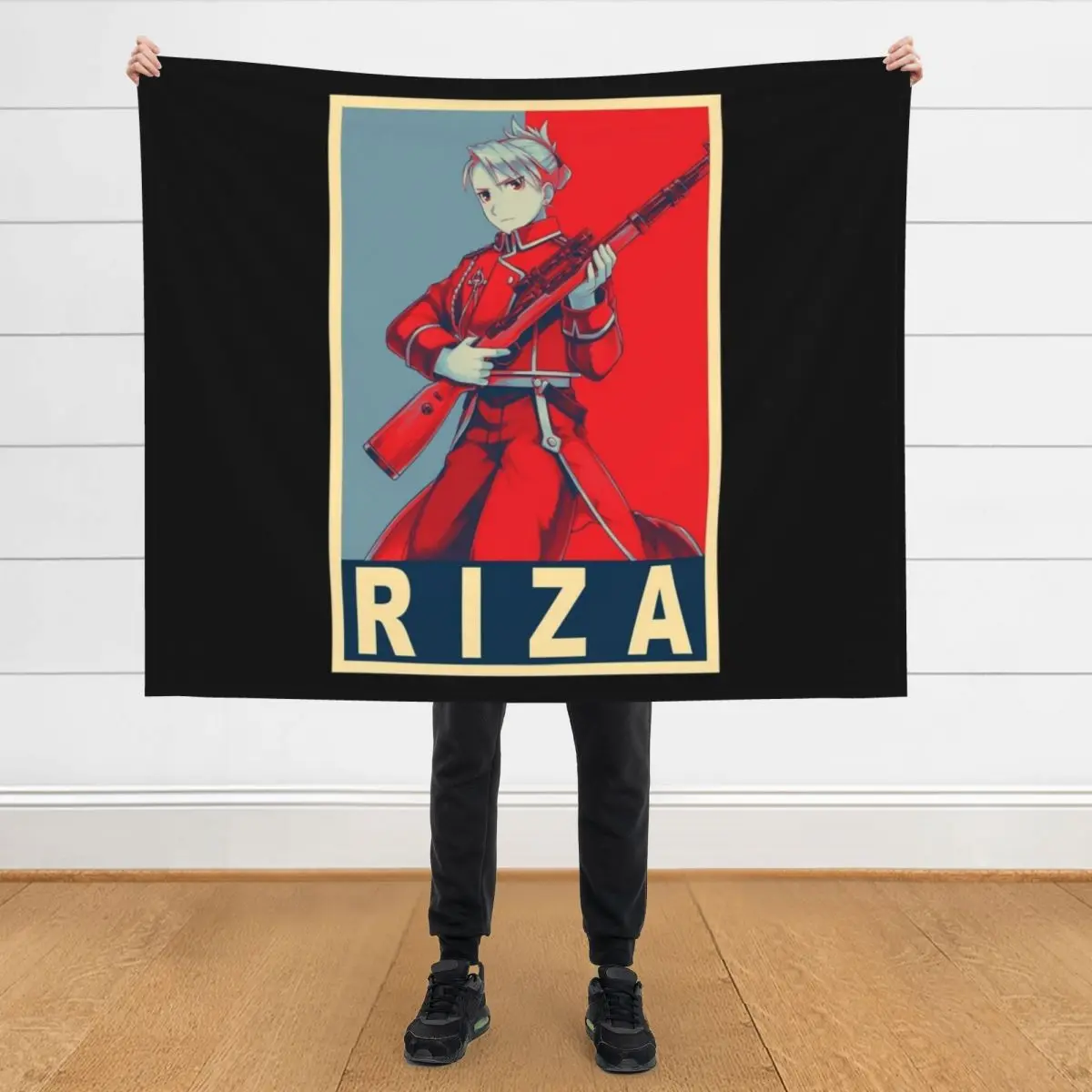 

Hawkeye Riza - Poster Throw Blanket Sofa blankets ands Blankets For Baby wednesday Blankets