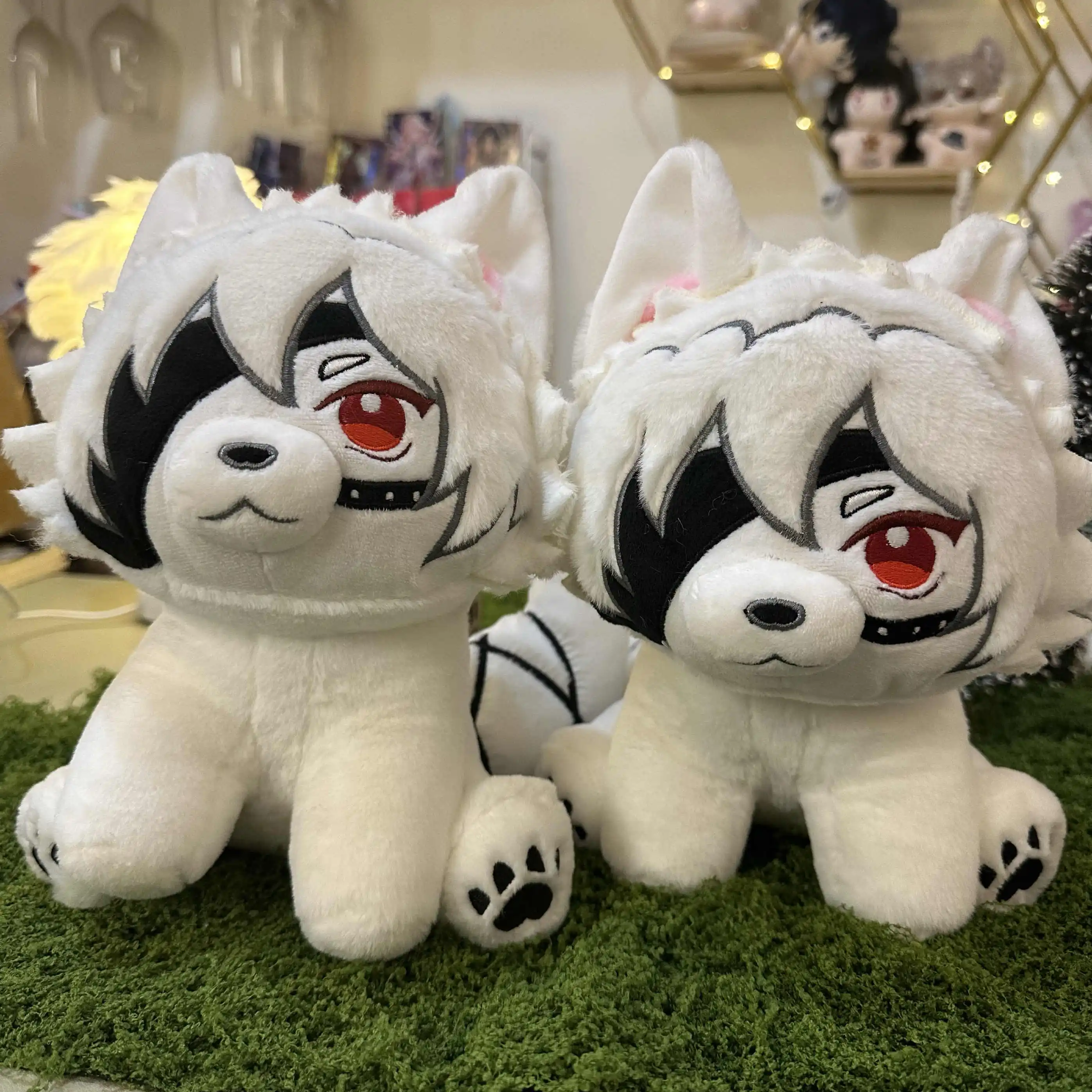 Game Von Lycaon Zenless Zone Zero Cosplay Cute Wolf Plush Doll Soft Throw Pillow Toys 20cm Anime Gift