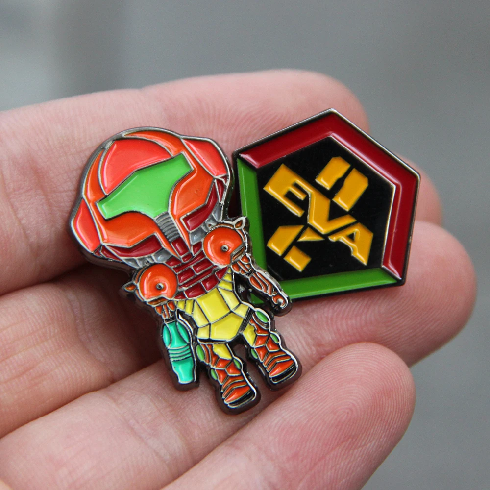 Warrior Brooch Cosplay jewelry Enamel Pin Lapel Pins Badge Hats Clothes Backpack Decoration Jewelry Accessories