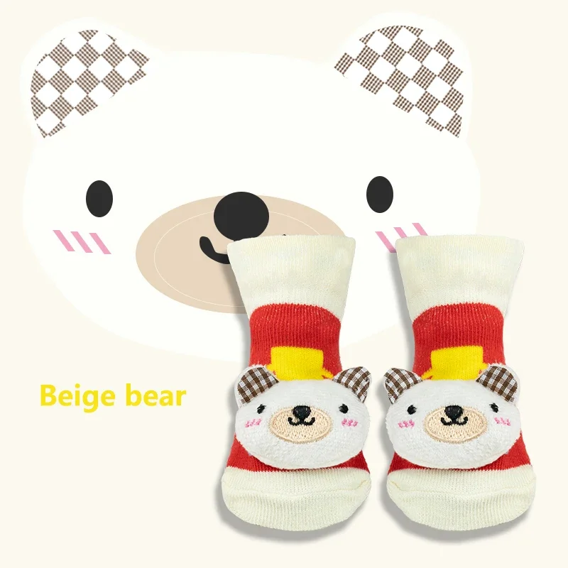 1 paar Neugeborenen Baby Socken Boden Non-slip Baumwolle Cartoon Puppe Socken mit Baby Mädchen Jungen Weiche Nette Stiefel kleinkinder Tier Socke Geschenk