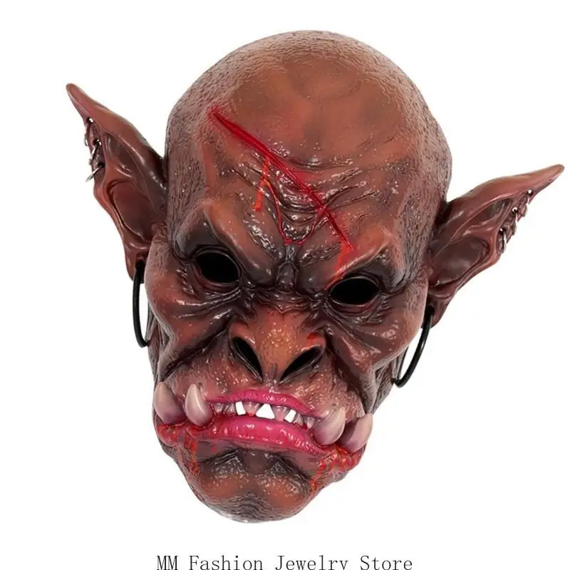 D0ub Realistyczne krwawe zombie maska ​​horror chodzący martwa maska ​​nakrycia głowy Halloween Cosplay Mask Devil Mask