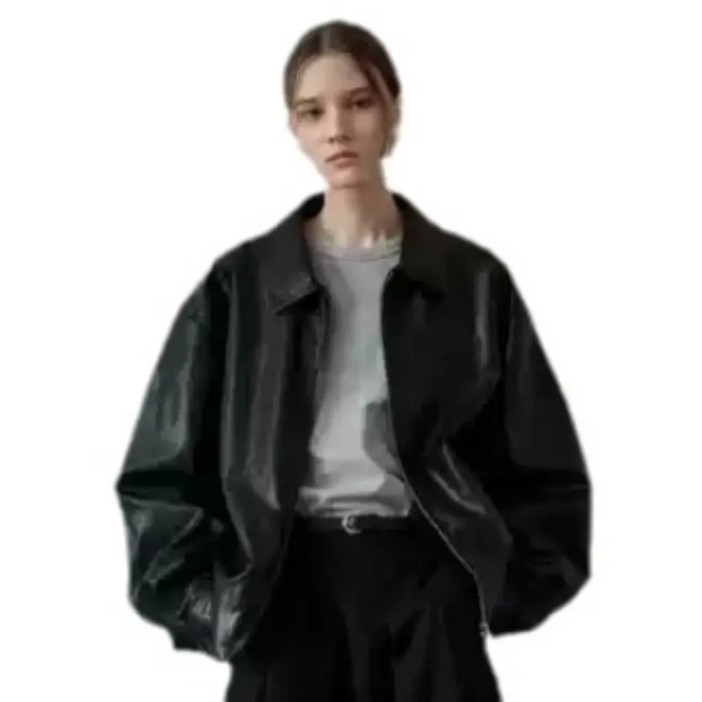 Damen-Herbst-Lederjacke im K-Stil, High-End-Designer-Nische, lockerer, schlanker, kurzer Stil, oberer Oberbekleidungsmantel