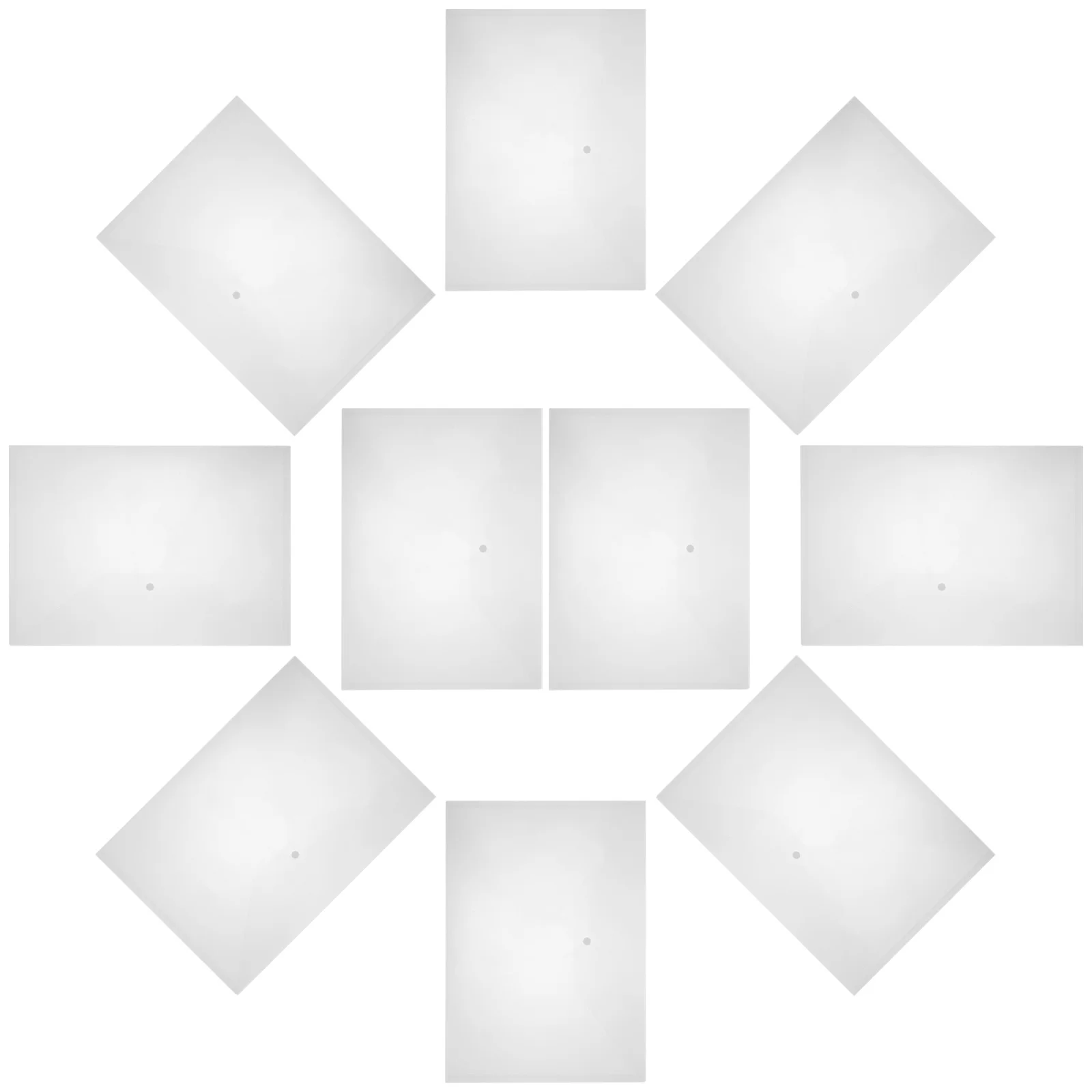 Organizador de archivos transparente, Material PP, almacenamiento de papel A3, carpetas de documentos prácticas, suministros de oficina, 10 Uds.