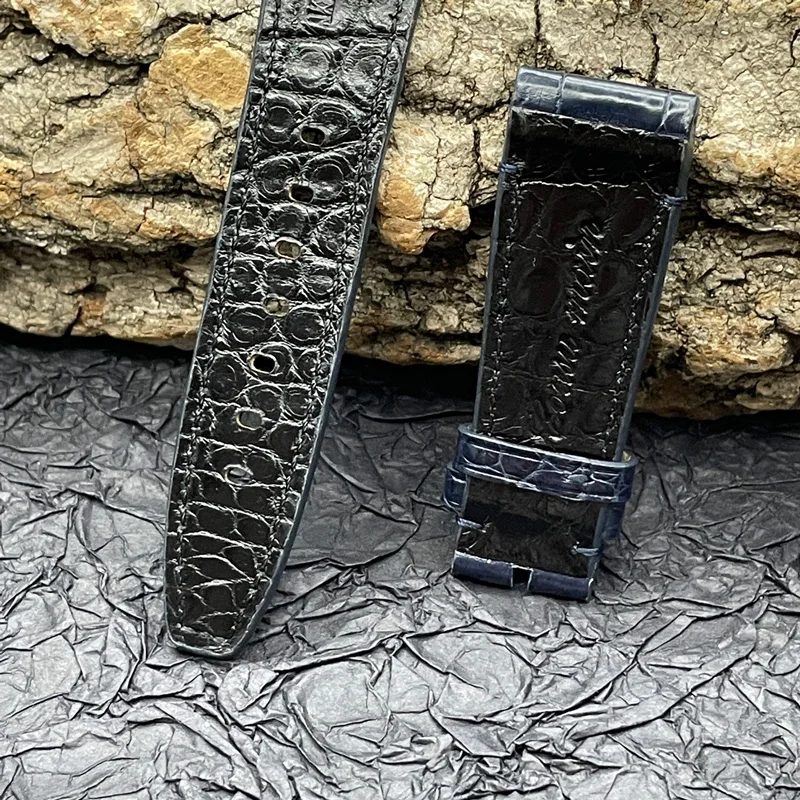 FUYIJIA Luxury Custom A-udemarsP-iguet CODE-11.59 Watch Band Alligator Strap 22MM Genuine Leather Belt Crocodile Skin Watchbands