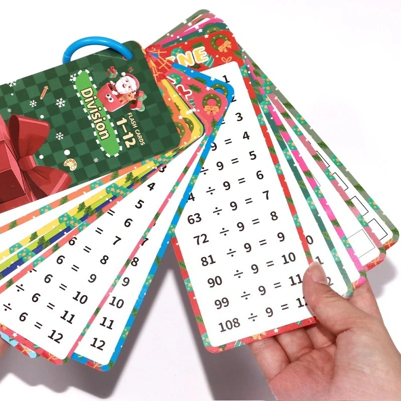 《Christmas gift math study cards》Christmas Gift Math Study Cards For Holiday Learning Fun And Educational Present For Kids