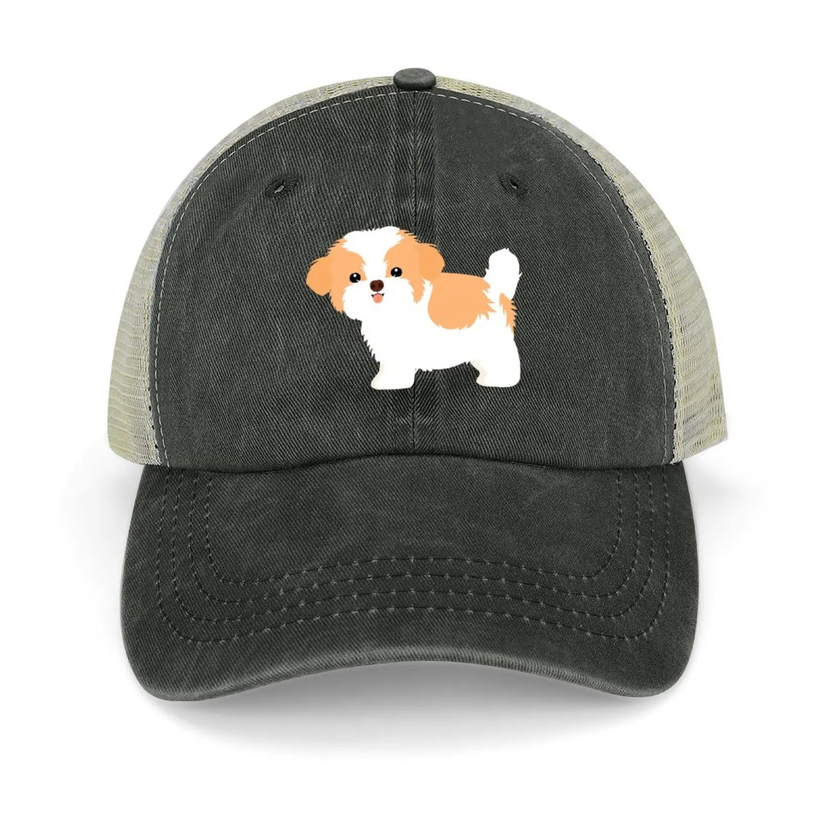 

Cute Shih Tzu Puppy - Blue Baseball Cap Streetwear Christmas Hat Luxury Hat Snap Back Hat For Girls Men's