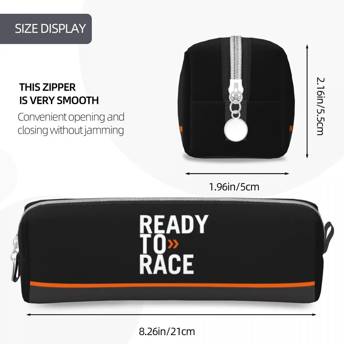 Motor Ready To Race Enduro Cross Motocross Pencil Case Lovely Pen Box Bags Girls Boys  Students School Cosmetic Pencilcases