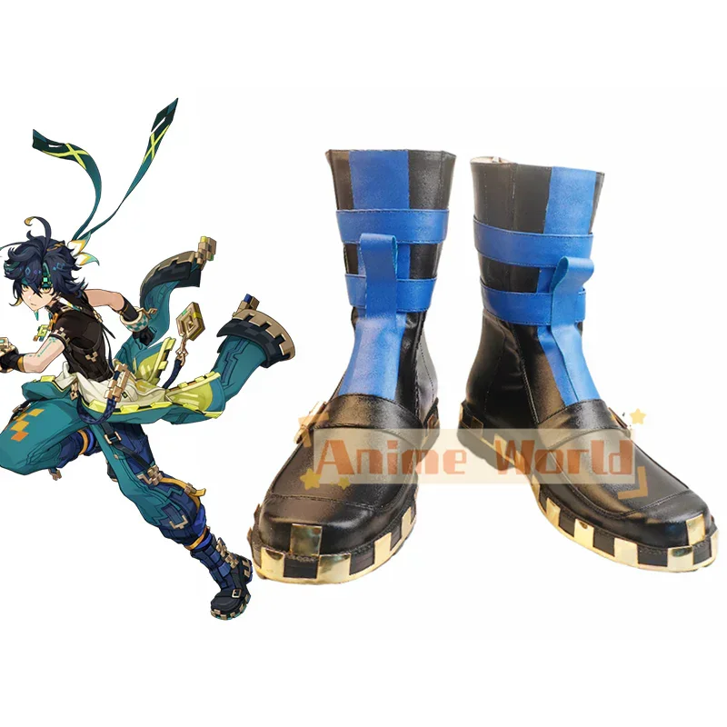 

Genshin Impact Kinich Обувь для косплея Хэллоуин Карнавальные ботинки на заказ