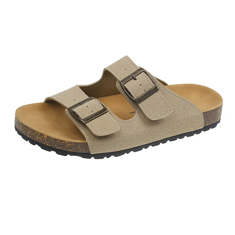 Nieuwe Boston Clogs Slippers voor Dames Heren Kurk Sandalen Femme Hombre Suède Mules Slides met Boogondersteuning Mujer Zuecos Schoenen