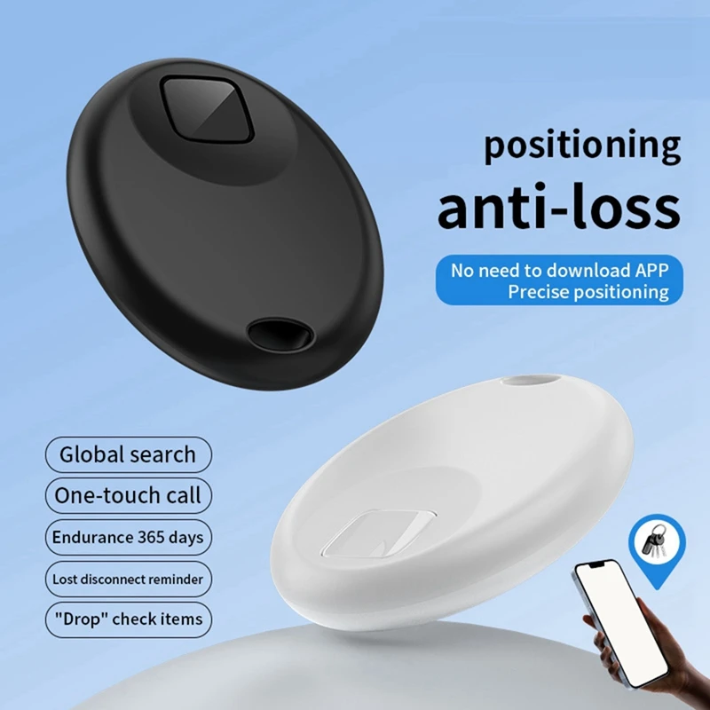 Bluetooth Pet Tracking Locator Smart Anti-Lost Locator For Find My Airtag Apple Anti-Lost Device Black