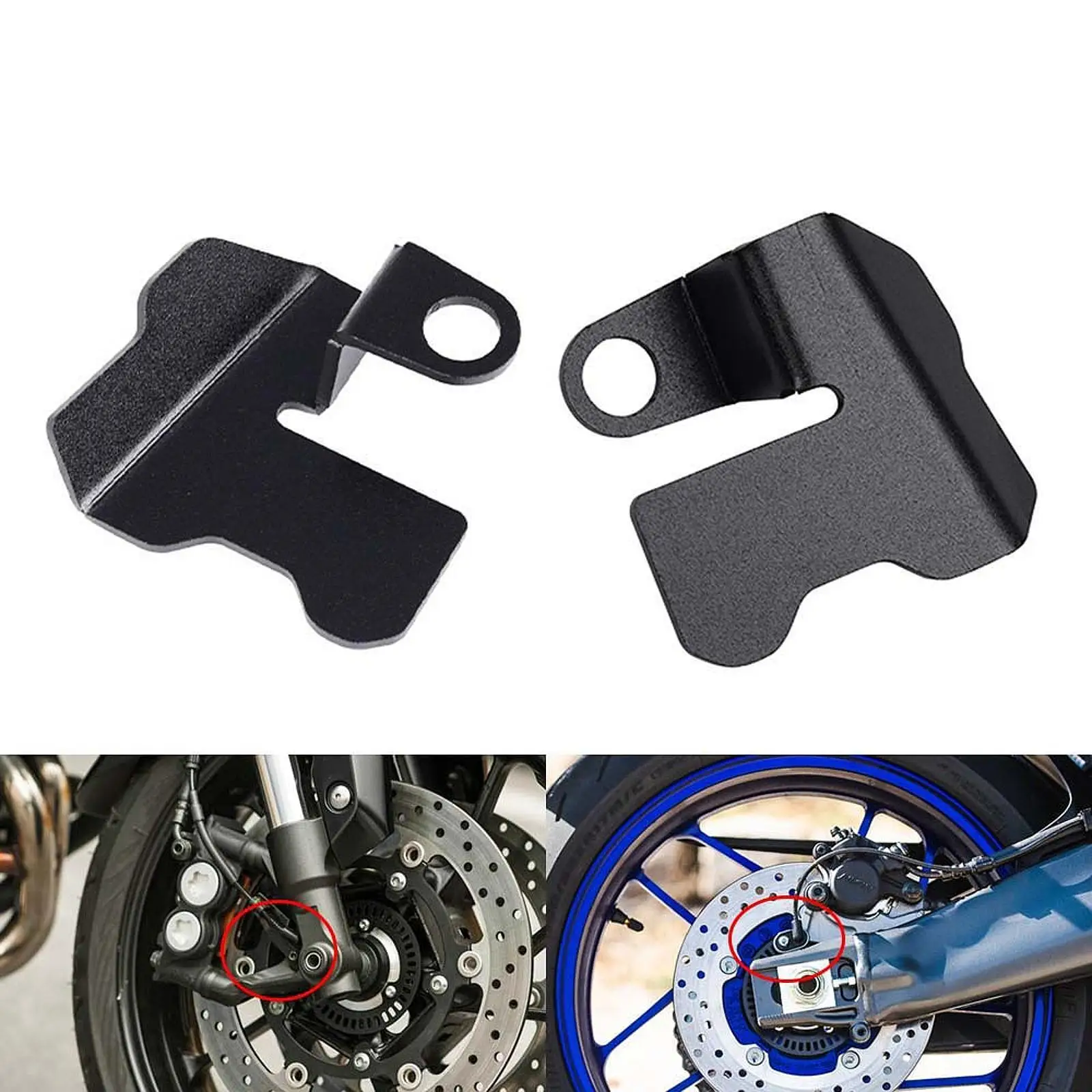 

2 Pieces Motorcycle Front Rear Sensors Cover Replace Lightweight Motorcycle Accessories for MT-09 SP 2013-2023