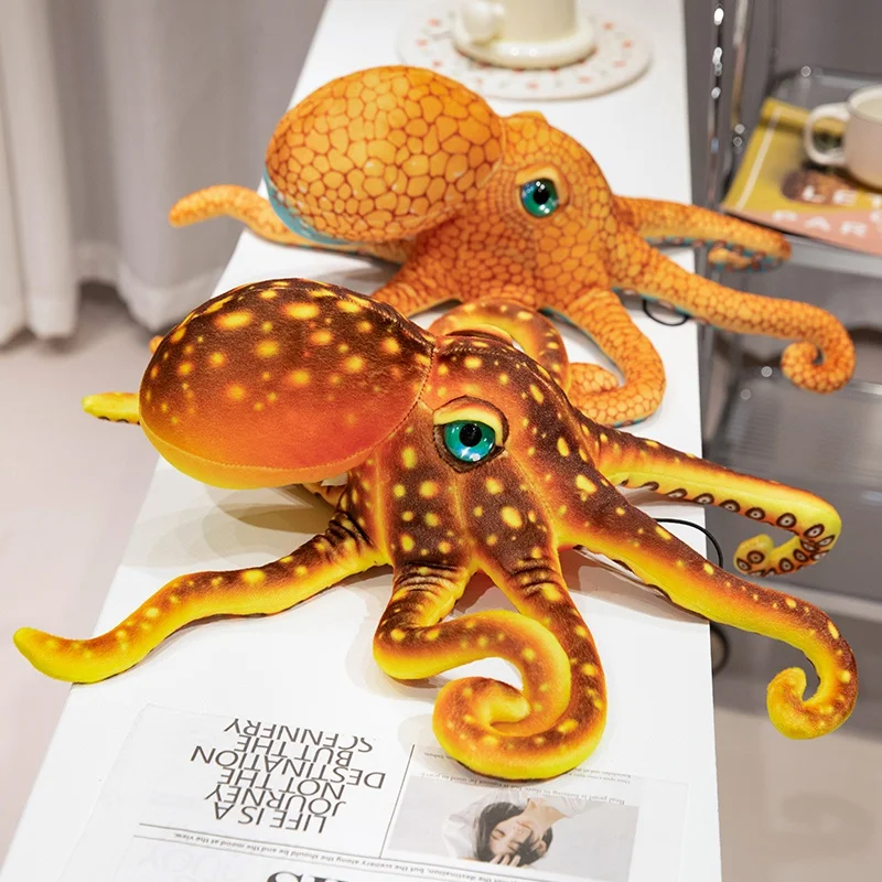 Simulation Octopus Tucked Stuffed Realistic Squid Toys Animal Dolls Funny Decor Realistic Squid High Quality Gifts For Friends