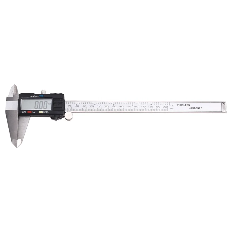

ABUI-200Mm Electronic Digital Caliper Dial Vernier Caliper Gauge Micrometer Measuring Tool Digital Ruler