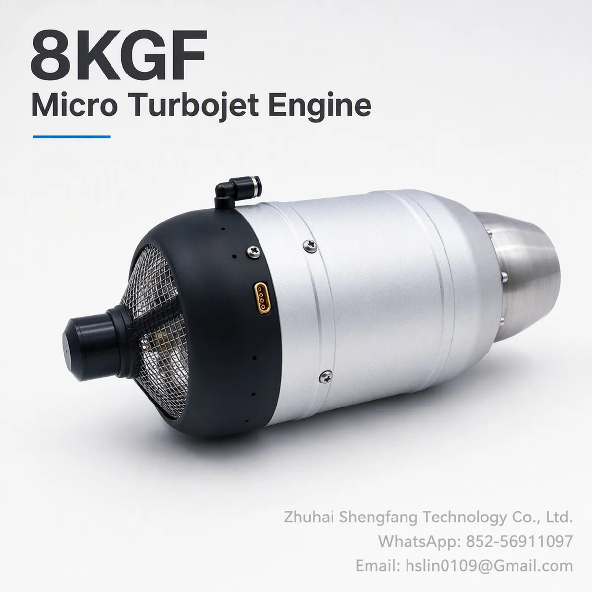 SW80B 8KG Micro Turbojet Engine-One Button Start For RC Jet UAV Model