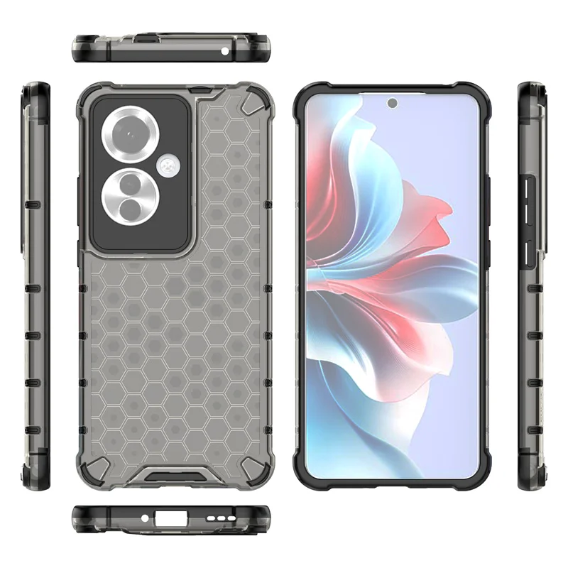 Funda For Oppo Reno11 F Case Camera Protect Shockproof Silicone Armor Couqe For OPPO Reno 11F Reno11F 5G Transparent Hard Cover