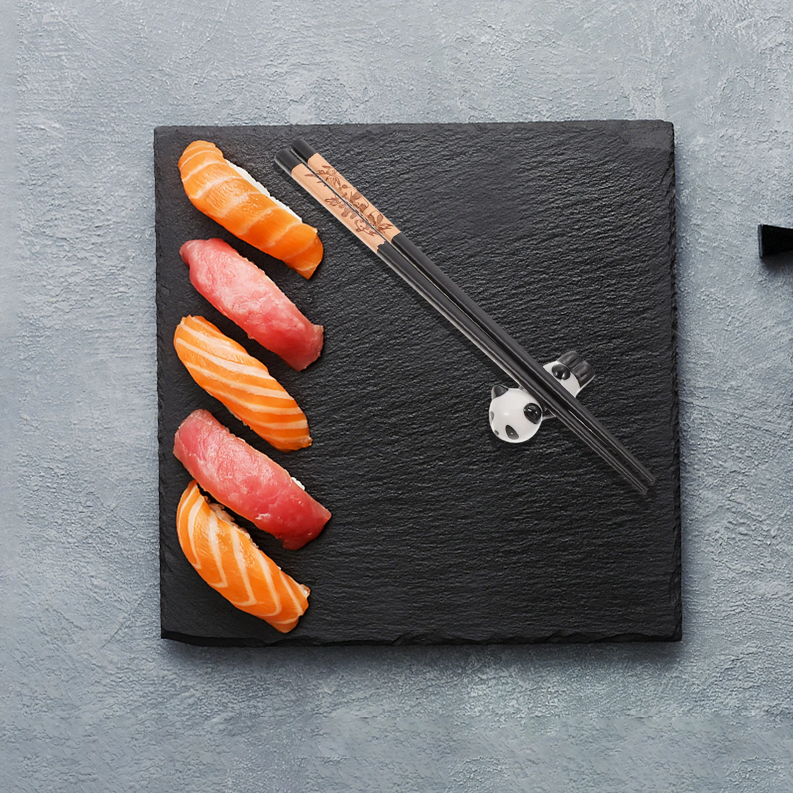 

2pcs Heat Insulation Chopsticks Non-Slip Smooth Mouth-Friendly Home Tableware Hot Pot Chopsticks With Chopstick Holders