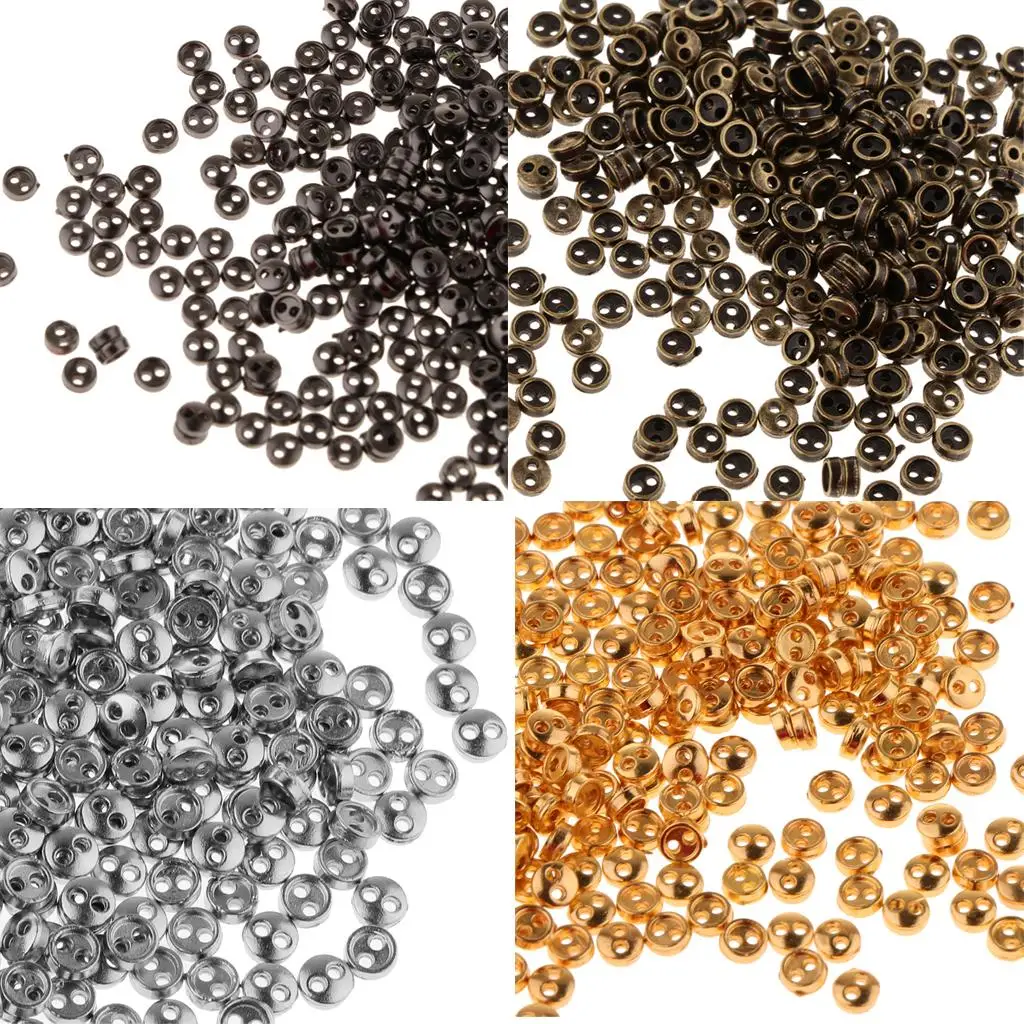 

300 шт./упак. миниатюрные металлические крошечные пуговицы для одежды для кукольной одежды DIY Accs