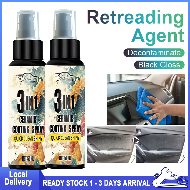 50/100/200ML Car Scratch Repair Liquid Polishing Spray Plastic Refurbished Agent Car Coating Spray Car Interior/Exterior Leather