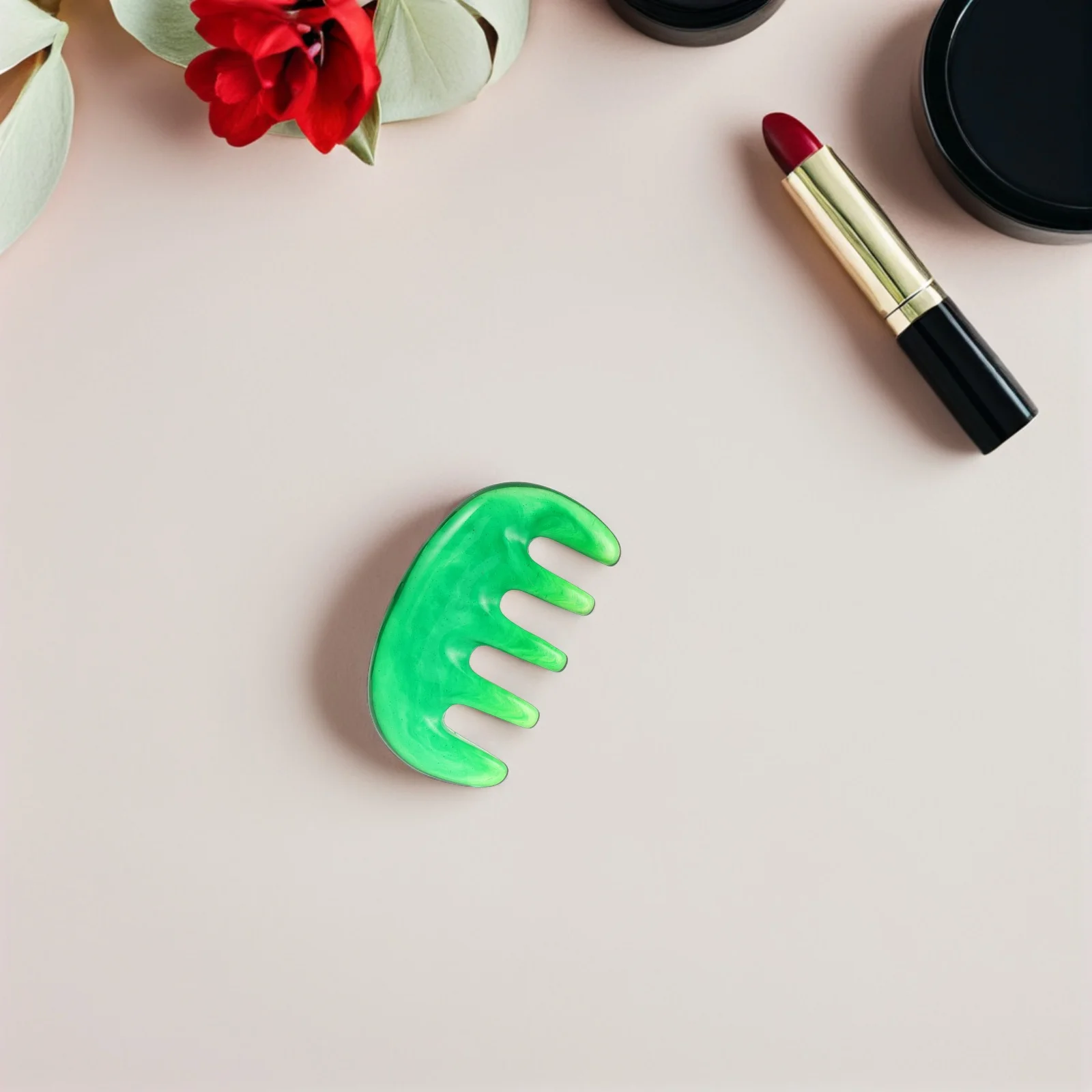 

2Pcs Resin Massage Comb Five Claw Scalp Massager Anti-Static Handheld Hair Tool for Gentle Combing and Relaxation Anywhere