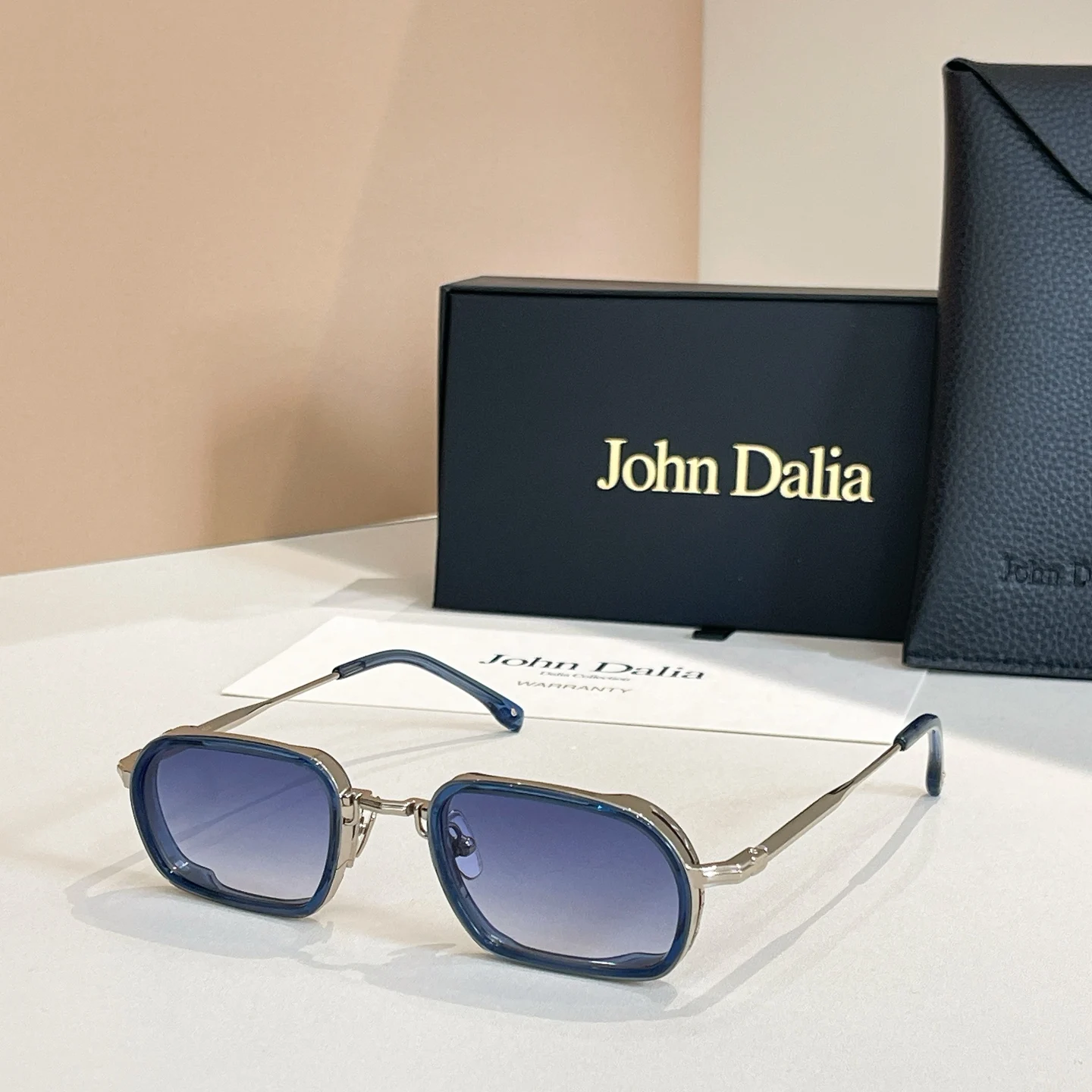 Origineel voor JOHN DALIA JD Martin klassieke modieuze merkzonnebril Premium luxe design Vrije tijd Klassiek Vintage Met doos