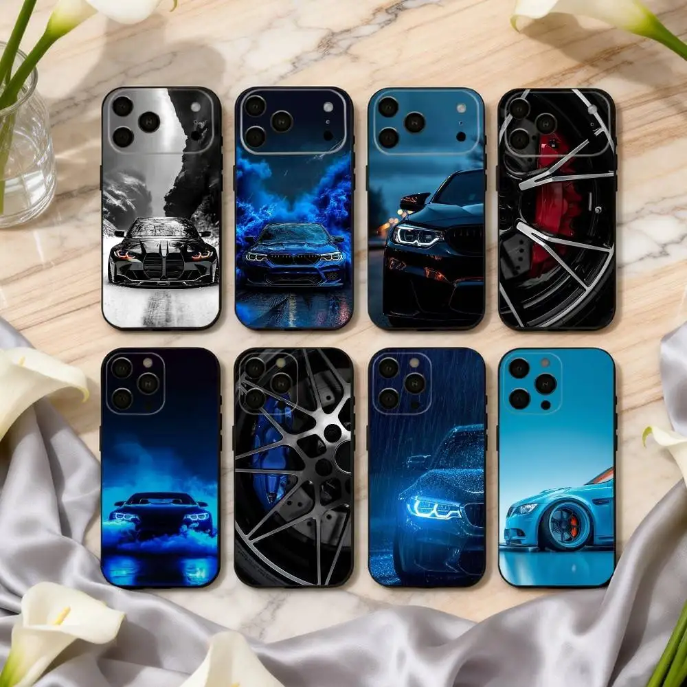 

B-Blue C-Car COOL B-B-Bm-wes wheels Phone Case For iPhone 17,16,15,14,13,12,11 Plus,Pro Max,XS,Soft Silicone Black Cover
