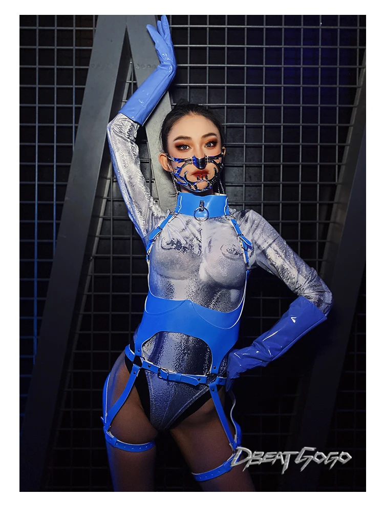 Costume de Danseuse à Bretelles Bleues pour Adulte, Vêtement de brevJazz, Wlwear, ix, Rave, 2025, 2411